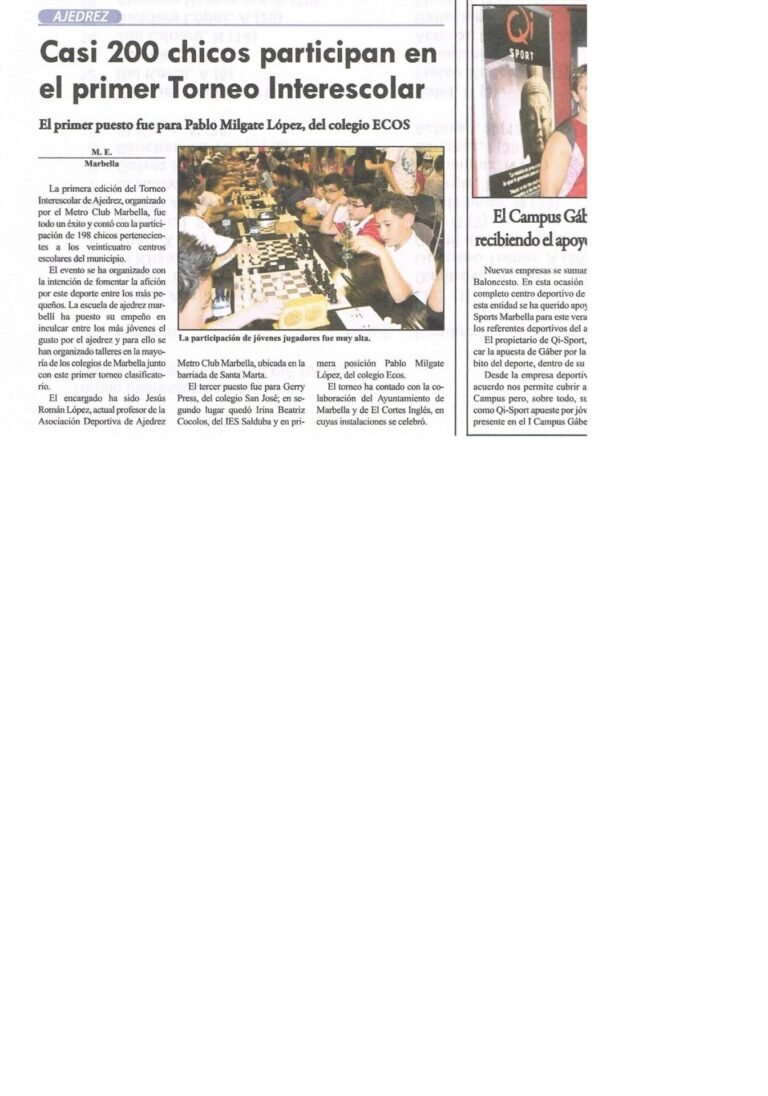 X ABIERTO DE AJEDREZ NEW BURGER