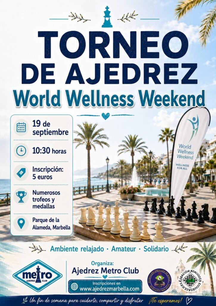 Torneo de Ajedrez World Wellness Weekend 2026 en Marbella